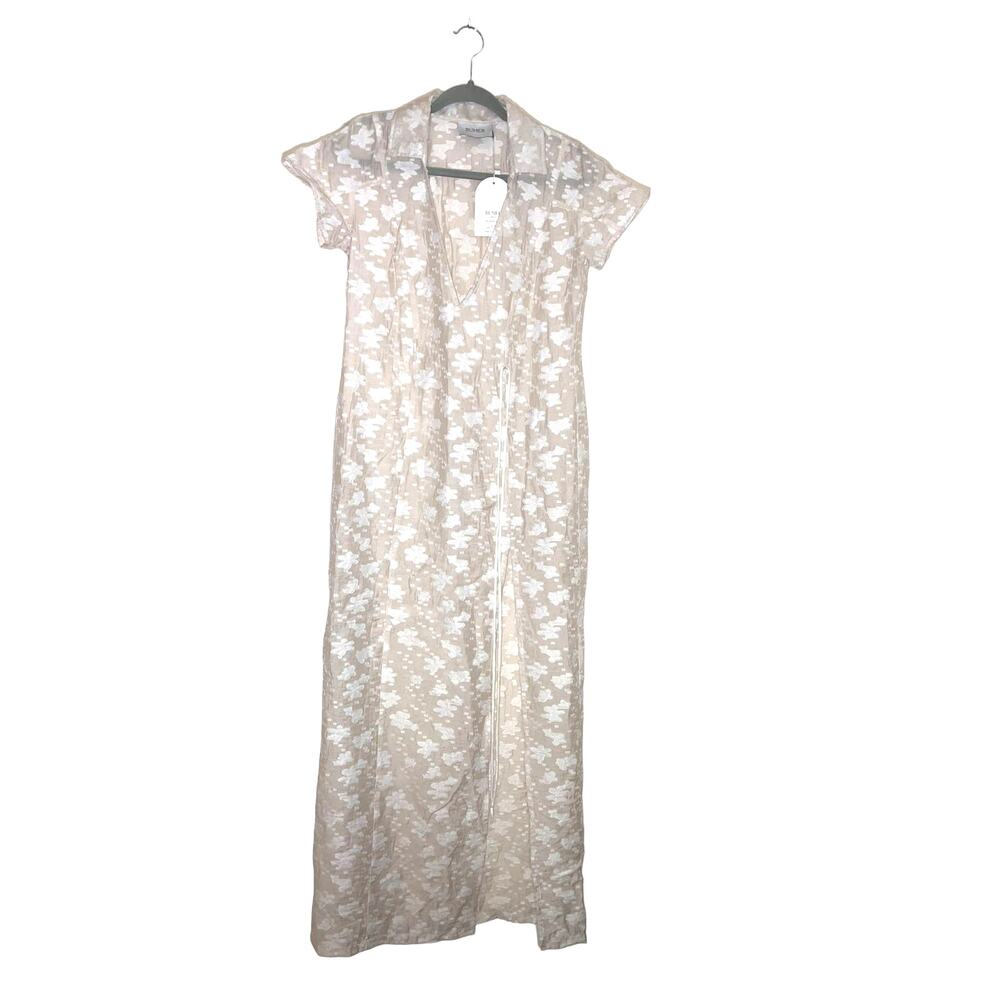 Rumer The Label Semi Sheer Billie Shirt Maxi Dress Cover Up size S NWT - Picture 6 of 12